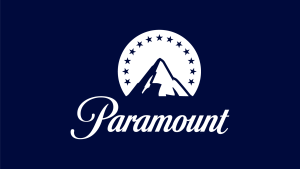 Paramount white on blue background logo